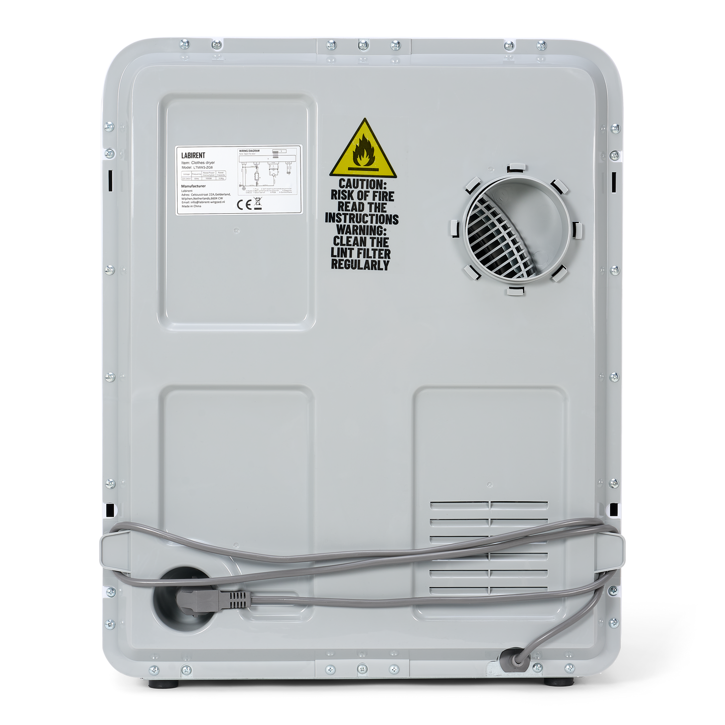 Mini Wasdroger - 3kg Laadvermogen - Wit