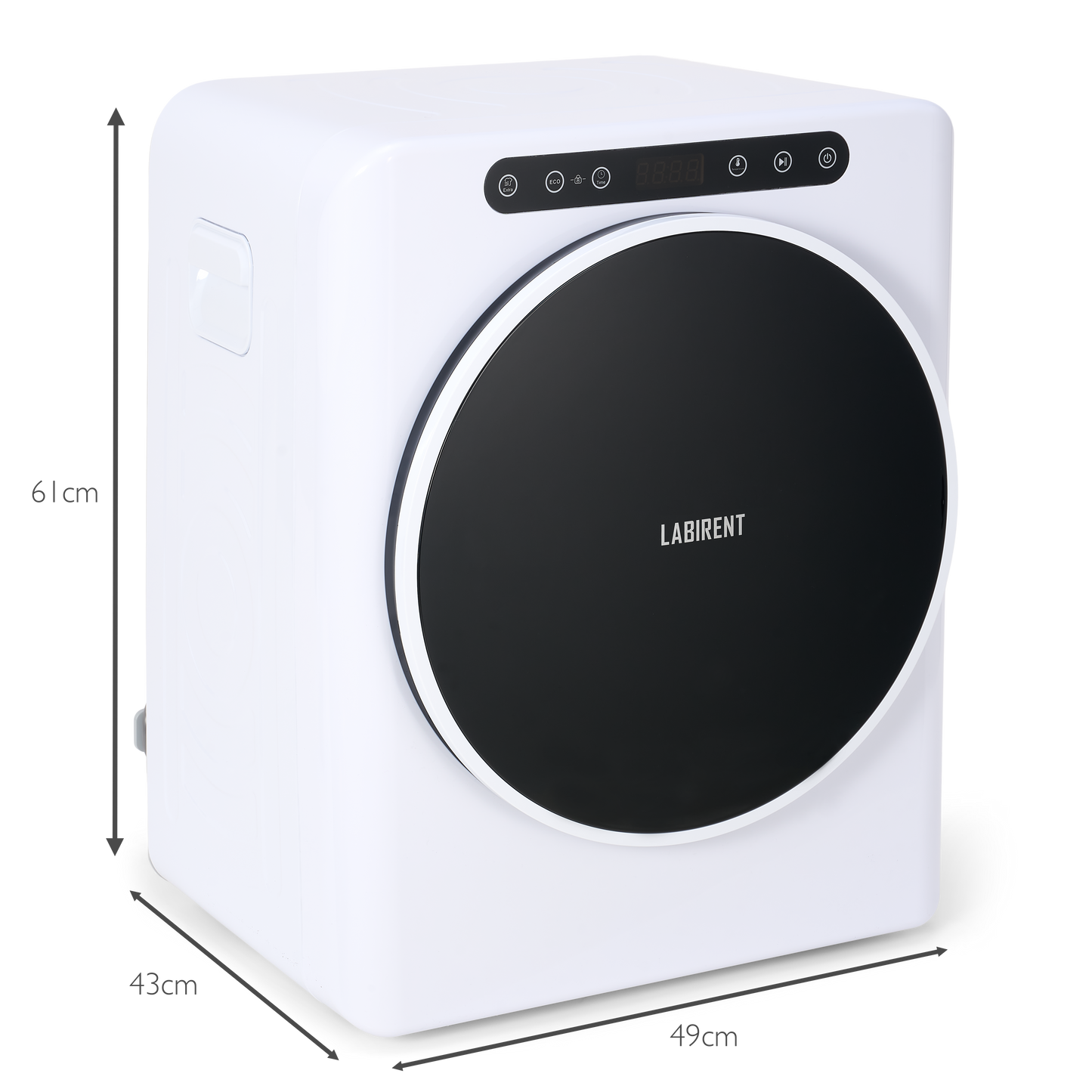 Mini Wasdroger - 3kg Laadvermogen - Wit