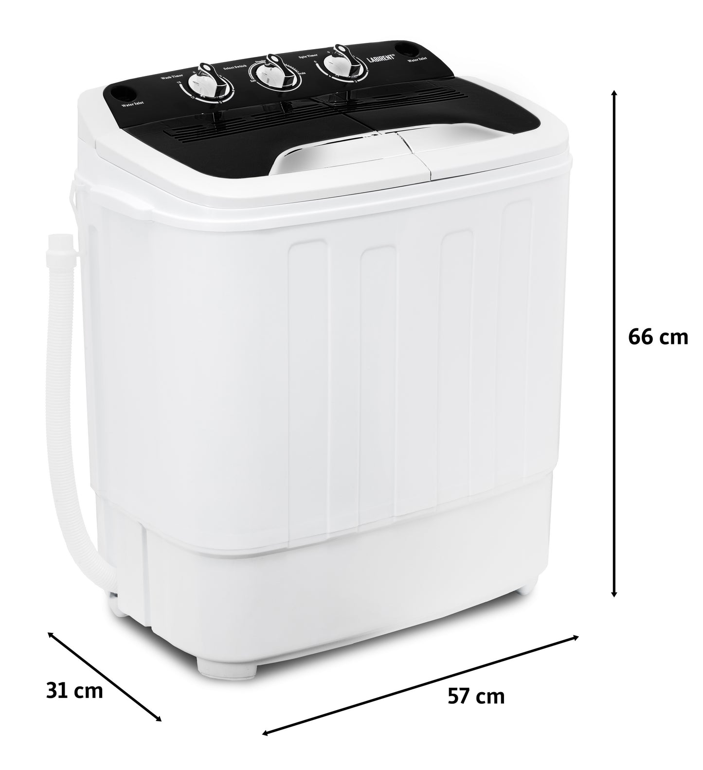 Mini Wasmachine - 3.8kg/2kg Laadvermogen - Wit