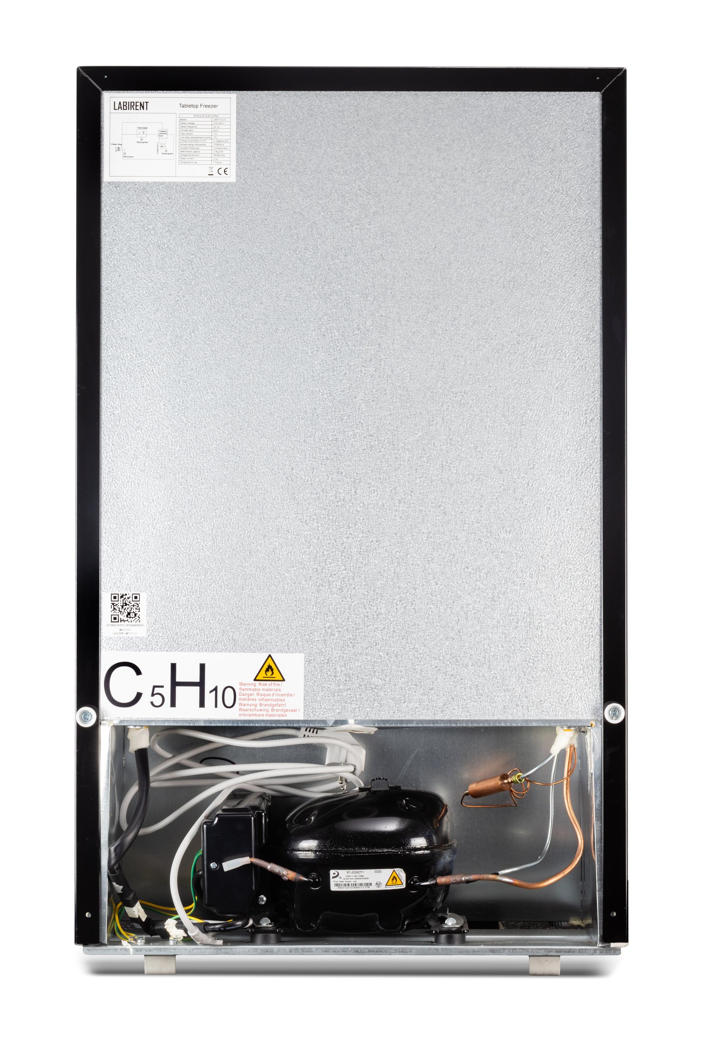 Labirent - Tafelmodel Vriezer - 73 Liter - C Label - Zwart